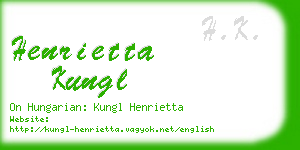 henrietta kungl business card